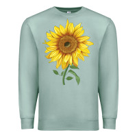 Seafoam bambino sunflower Premium Sweatshirt - LillyAllenDesigns