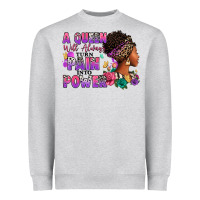 Heather Grey A queen will always turn pain into power Heavyweight Sweatshirt - RanaPortraitStore