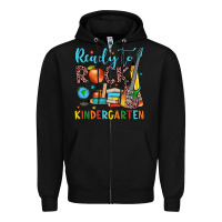 Black ready to rock kindergarten Zipper Hoodie - JahusDesignShop