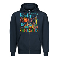 Navy ready to rock kindergarten Zipper Hoodie - JahusDesignShop