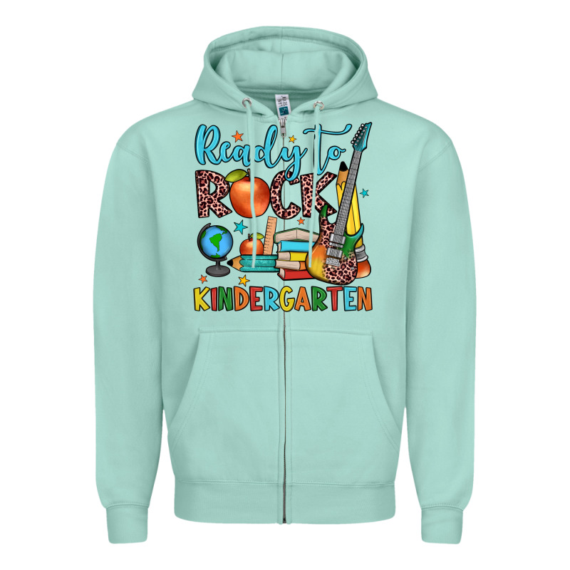 Ready To Rock Kindergarten Zipper Hoodie by JahusDesignShop | Teevron