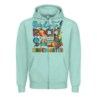 Seafoam ready to rock kindergarten Zipper Hoodie - JahusDesignShop