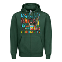 Sports Green ready to rock kindergarten Zipper Hoodie - JahusDesignShop