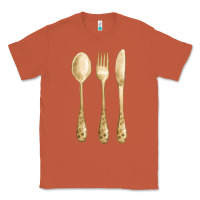 Copper spoon fork knife fa element Classic Tee - FaDigitalArtStudio