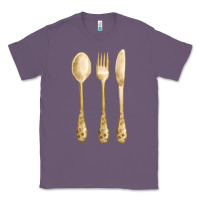 Lavender spoon fork knife fa element Classic Tee - FaDigitalArtStudio