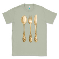 Matcha spoon fork knife fa element Classic Tee - FaDigitalArtStudio
