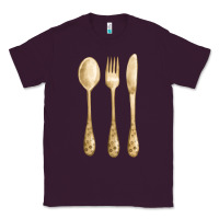 Plum spoon fork knife fa element Classic Tee - FaDigitalArtStudio