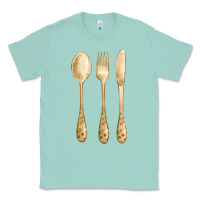Seafoam spoon fork knife fa element Classic Tee - FaDigitalArtStudio