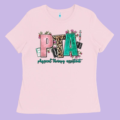 Pta Physical Therapy Assistant Ladies Tee Designed By Adodesignshop