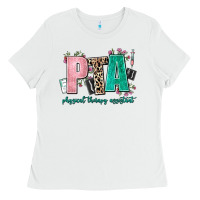 White pta physical therapy assistant Ladies Tee - AdoDesignShop