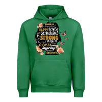Emerald black woman silhouette Urban Hoodie - Artiststas