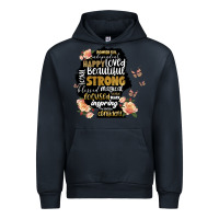 Navy black woman silhouette Urban Hoodie - Artiststas