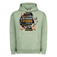 Pigment Oil Green black woman silhouette Urban Hoodie - Artiststas