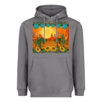 Storm western sunset cactus sunflowers gemstones leopards Heavyweight Hoodie - BarkalooDesign
