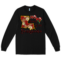 Black ho ho home is in louisiana Long Sleeve Tee - FaDigitalArtStudio