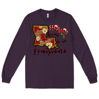 Plum ho ho home is in louisiana Long Sleeve Tee - FaDigitalArtStudio