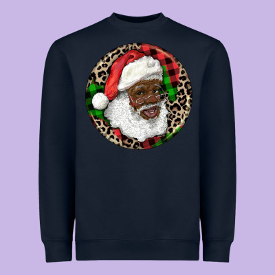 Heavyweight Sweatshirt Afro Santa Christmas