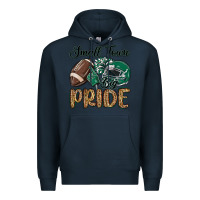 Navy small town big pride green Premium Hoodie - MaliasSmallBusiness