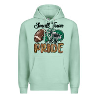 Seafoam small town big pride green Premium Hoodie - MaliasSmallBusiness