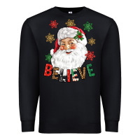 Black Believe Christmas Premium Sweatshirt - NancyCooperArtShop