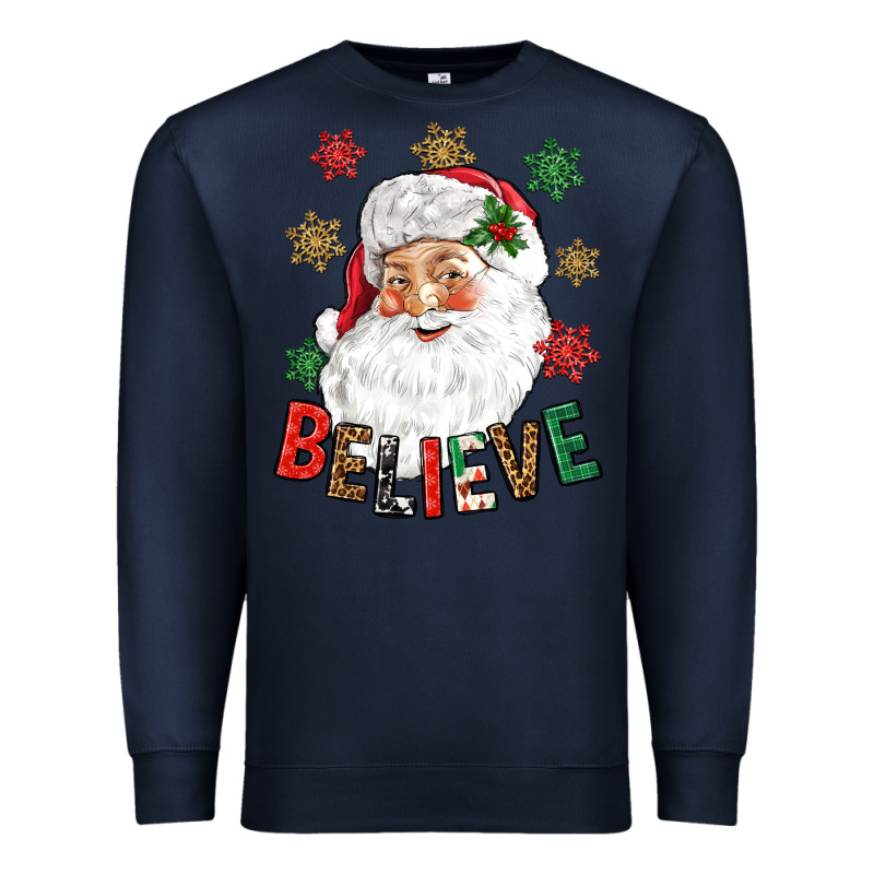 Believe Christmas Premium Sweatshirt by NancyCooperArtShop | Teevron