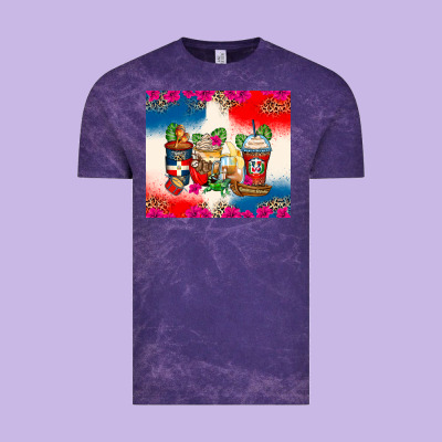 Dominican Republic Coffee Cups Vintage Tee Designed By Zillion Design Studio