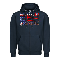 Navy batter up 5th grade Zipper Hoodie - JahusDesignShop