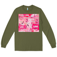 Army Green breast cancer awareness pink Long Sleeve Tee - AdoDesignShop