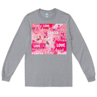 Heather Grey breast cancer awareness pink Long Sleeve Tee - AdoDesignShop
