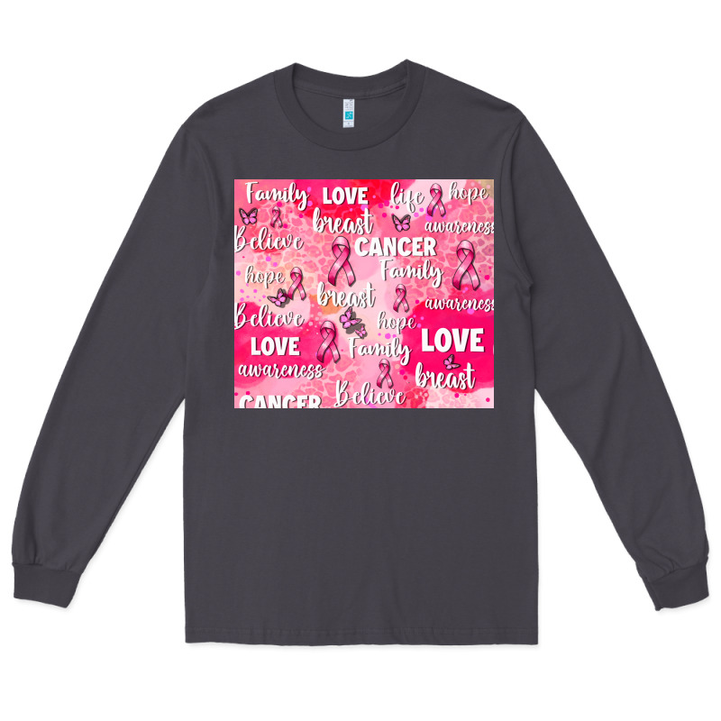 Breast Cancer Awareness Pink Long Sleeve Tee by AdoDesignShop | Teevron