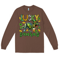 Chestnut Lucky saurus st.patricks day Long Sleeve Tee - Neo Western