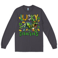 Smoke Lucky saurus st.patricks day Long Sleeve Tee - Neo Western