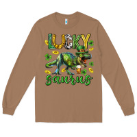 Toasted Coconut Lucky saurus st.patricks day Long Sleeve Tee - Neo Western