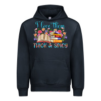 Navy i love them thick and spicy Urban Hoodie - Artiststas