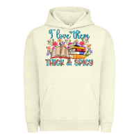 Pigment Pistachio i love them thick and spicy Urban Hoodie - Artiststas