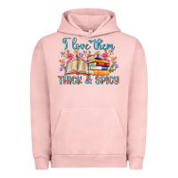 Pigment Salmon i love them thick and spicy Urban Hoodie - Artiststas