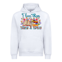 White i love them thick and spicy Urban Hoodie - Artiststas