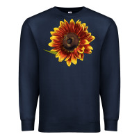 Navy ring o fine sunflower Premium Sweatshirt - LillyAllenDesigns