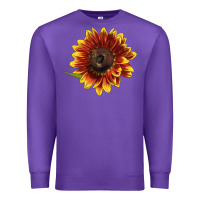 Purple ring o fine sunflower Premium Sweatshirt - LillyAllenDesigns