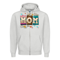 Dove Grey daisy mom Zipper Hoodie - AdoDesignShop
