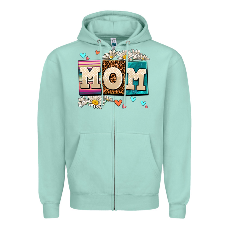 Daisy Mom Zipper Hoodie by AdoDesignShop | Teevron