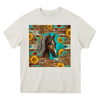 Cream western tennessee horse Heavy Core Tee - LillyAllenDesigns
