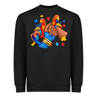 Black Autism afro girl sneakers Heavyweight Sweatshirt - RanaPortraitStore