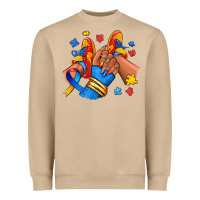 Mushroom Autism afro girl sneakers Heavyweight Sweatshirt - RanaPortraitStore