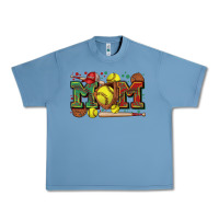 Pebble Blue mom softball Urban Heavy Tee - Zillion Design Studio