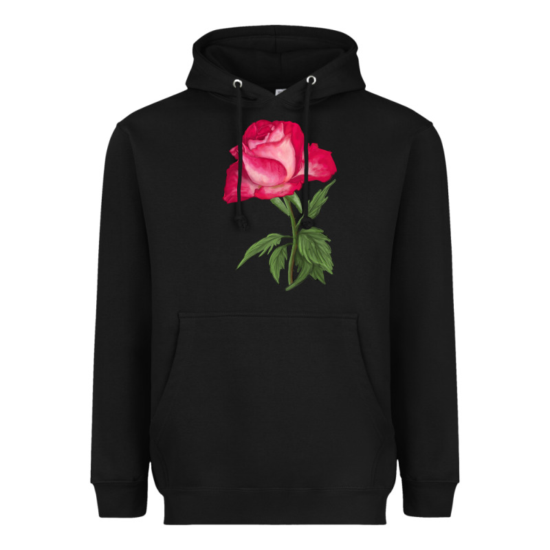 Love At First Sight Rose Heavyweight Hoodie by LillyAllenDesigns | Teevron
