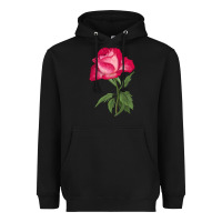 Black Love At First Sight Rose Heavyweight Hoodie - LillyAllenDesigns