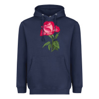 Navy Love At First Sight Rose Heavyweight Hoodie - LillyAllenDesigns