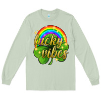 Matcha Lucky vibes st. patricks day Long Sleeve Tee - Neo Western
