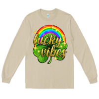 Mushroom Lucky vibes st. patricks day Long Sleeve Tee - Neo Western